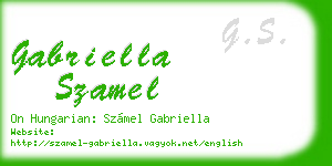 gabriella szamel business card
